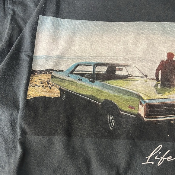 Urban Nation Grey graphic print crop top women’s size L - Picture 6 of 8